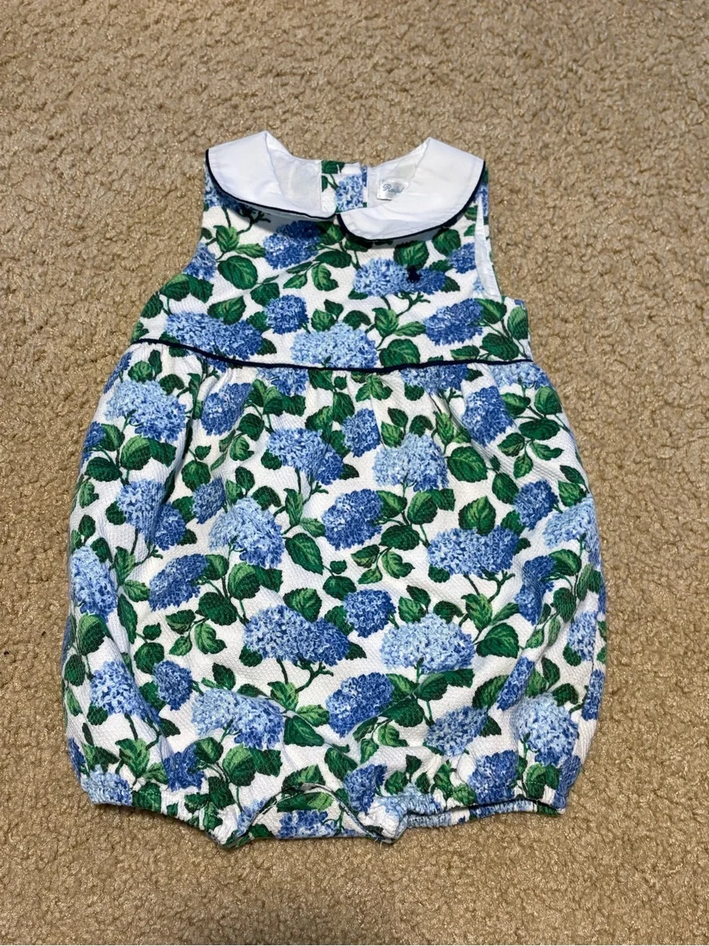 Ralph Lauren White Baby Dress and Blooming Blue Floral Romper